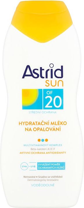 Astrid Sun hydratační mléko na opalování OF 20 200 ml - obrázek 2