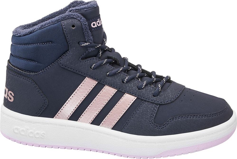 Deichmann - adidas Kotníkové tenisky Hoops Mid 2.0 33 modrá - obrázek 1