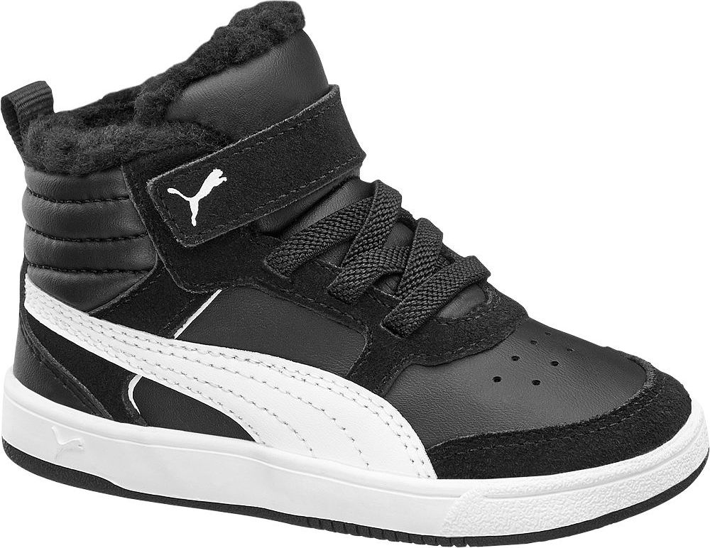 Deichmann - Puma Černé kotníkové tenisky na suchý zip Puma Rebound 24 černá - obrázek 1