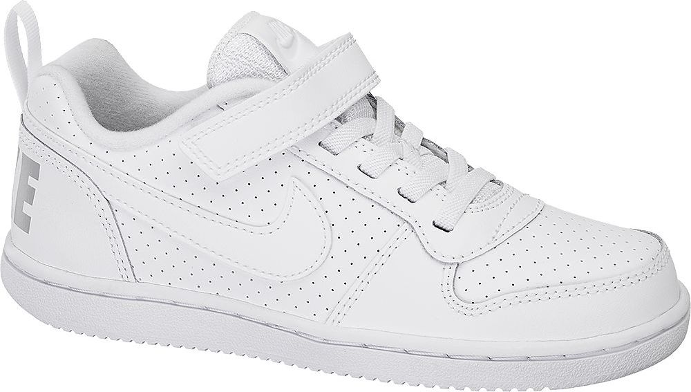 Deichmann - NIKE Bílé tenisky na suchý zip Nike Court Borough Low 32 bílá - obrázek 1