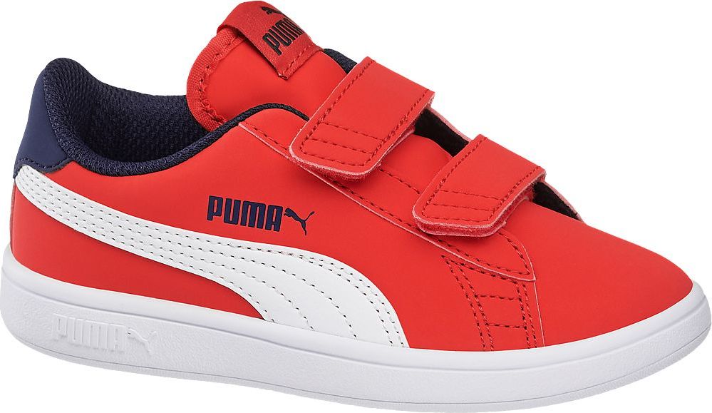 Deichmann - Puma Červené tenisky na suchý zip Puma Smash Buck Ps 35 červená - obrázek 1