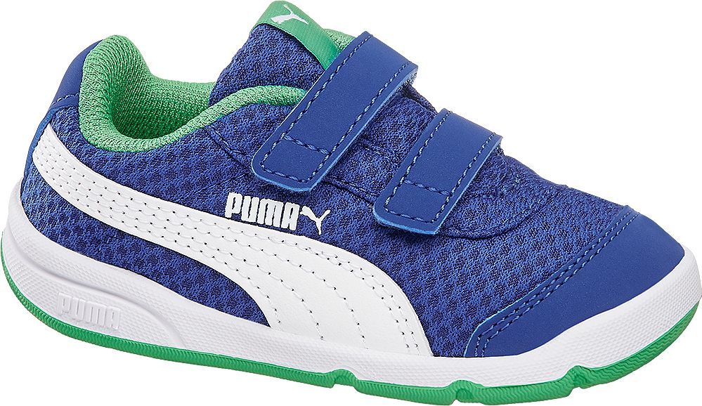 Deichmann - Puma Modré dětské tenisky na suchý zip Puma Stepfleex 2 Mesh V Inf 21 modrá - obrázek 1