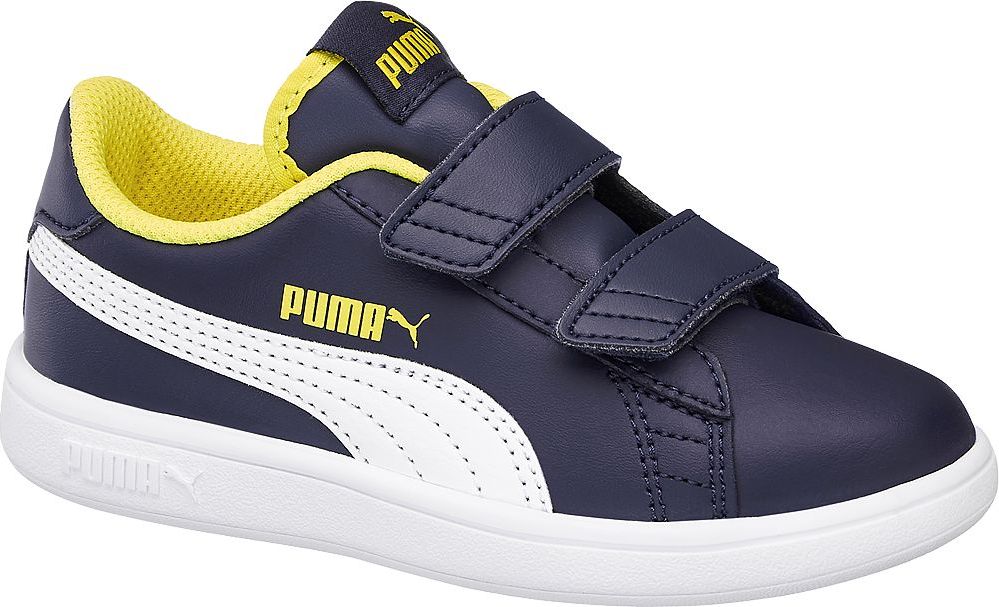 Deichmann - Puma Modré tenisky na suchý zip Puma Smash 2 L V Ps 34 modrá - obrázek 1