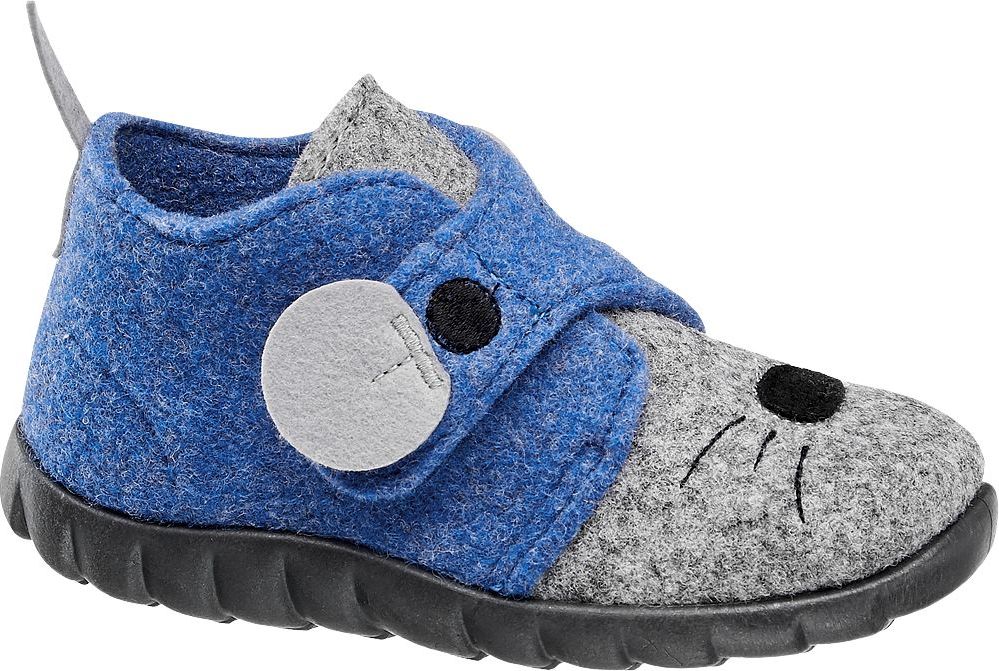 Deichmann - Elefanten Modro-šedé dětské bačkůrky Elefanten 22 modro-šedá - obrázek 1
