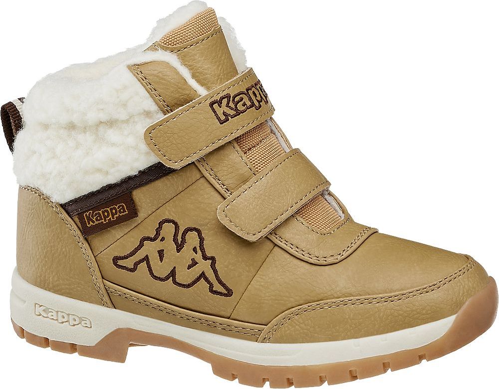 Deichmann - Kappa Béžová zimní obuv na suchý zip Kappa Bright Mid Fur K 31 béžová - obrázek 1