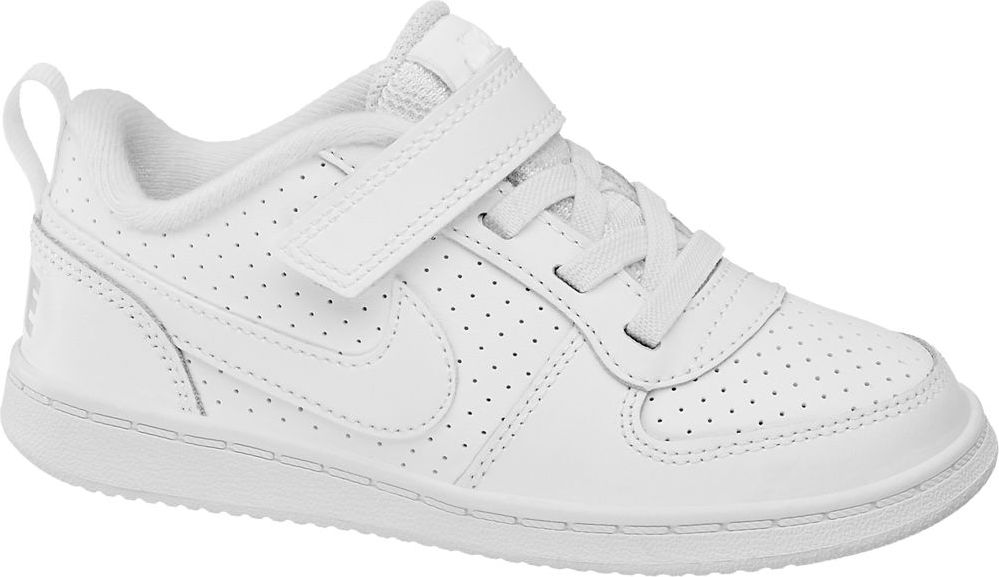 Deichmann - NIKE Bílé dětské tenisky na suchý zip Nike Court Borough 21 bílá - obrázek 1