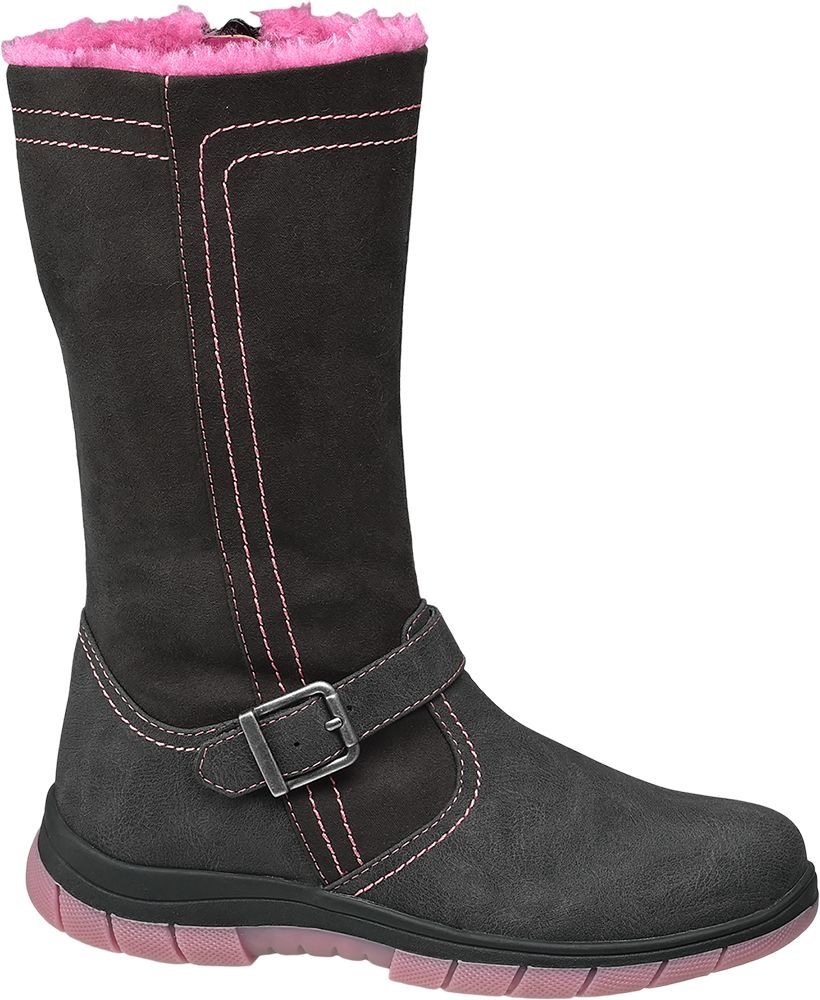 Deichmann - Graceland Tmavě šedé dívčí kozačky Graceland 33 tmavě šedá - obrázek 1