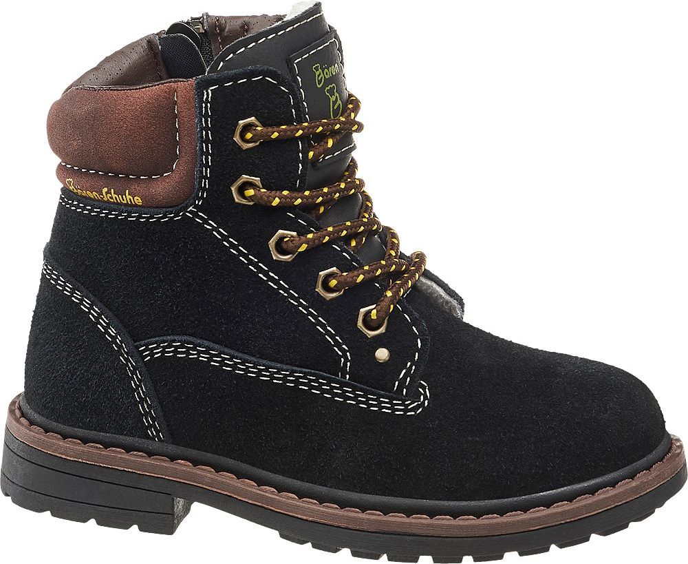 Deichmann - Bobbi-Shoes Černá kožená kotníková obuv Bobbi-Shoes se zipem 30 černá - obrázek 1