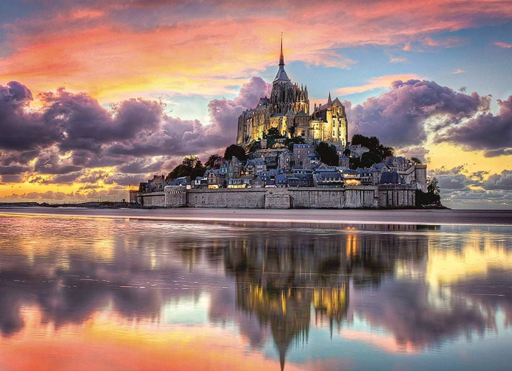 Clementoni Puzzle 1000 dílků Mont Saint-Michel, France - obrázek 1