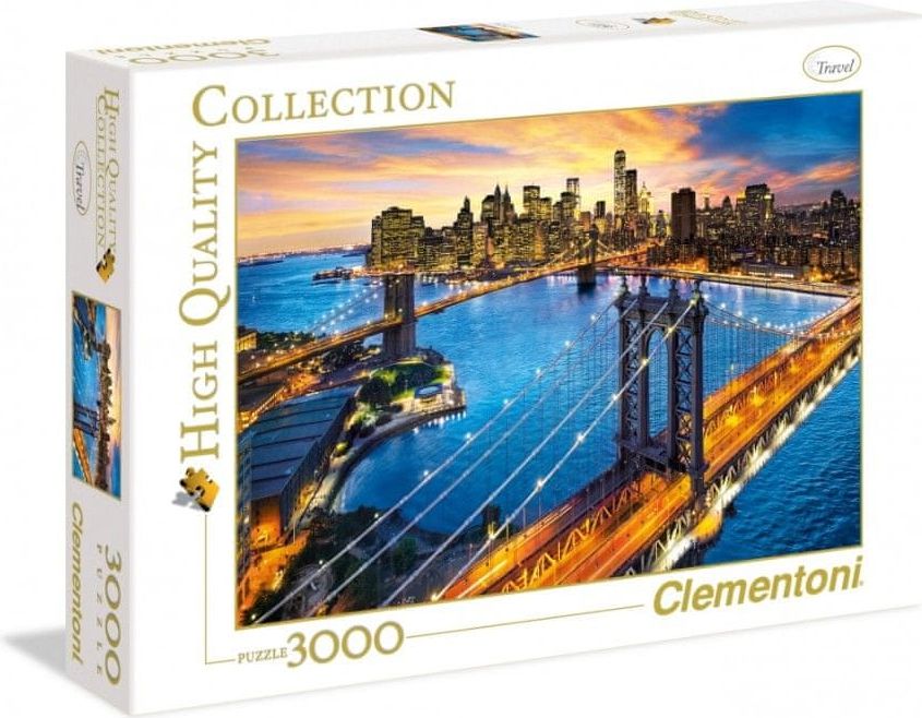 CLEMENTONI Puzzle New York, USA 3000 dílků - obrázek 1