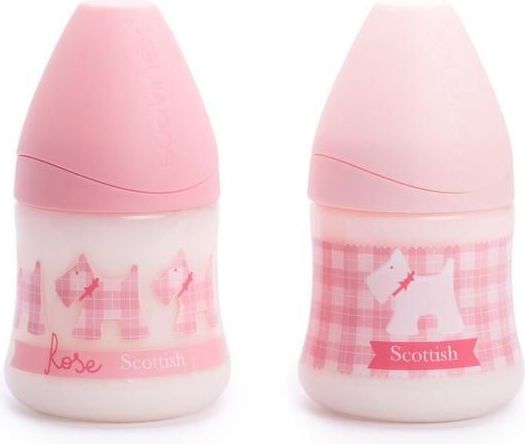 Láhev široké hrdlo 150 ml Suavinex Scottish Růžová - obrázek 1