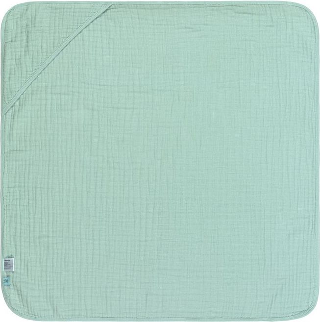 Lässig 4babies Ručník s kapucí Lässig Muslin Hooded Towel Mint 2020 - obrázek 1