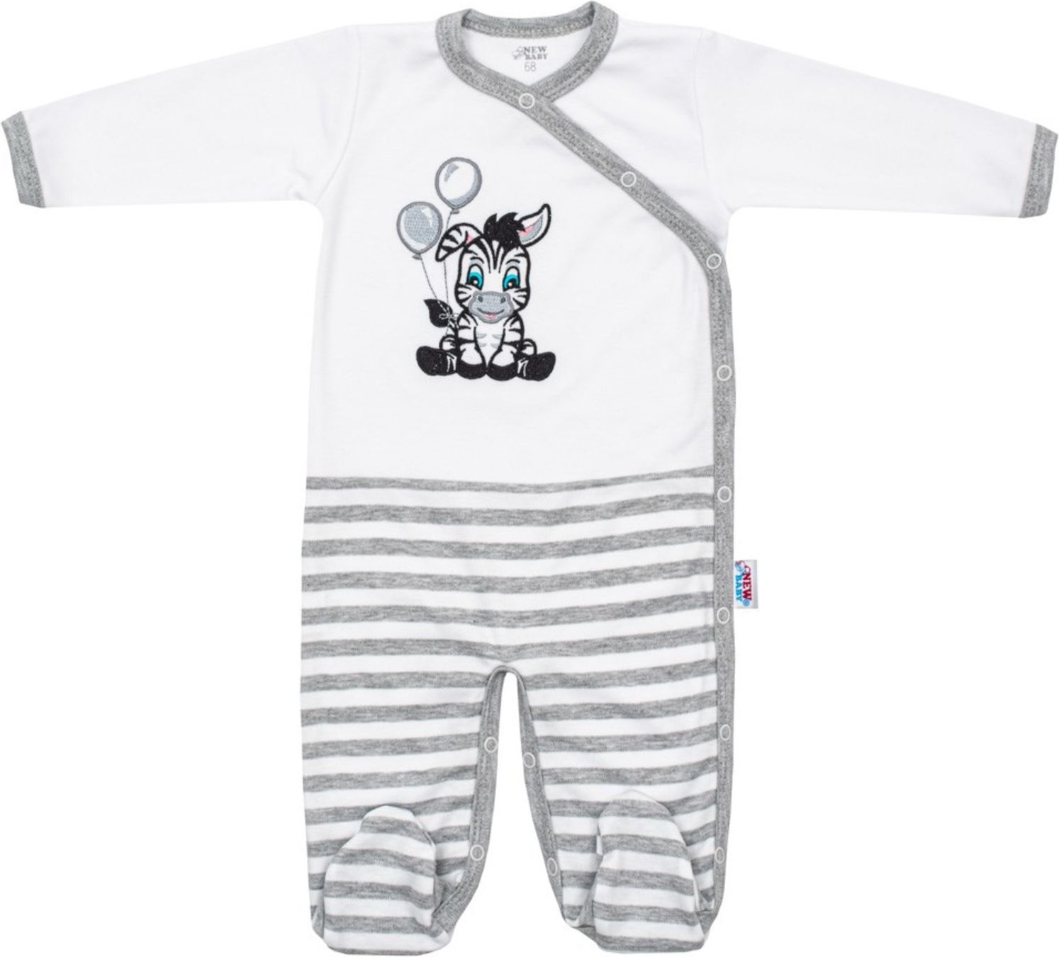 Kojenecký bavlněný overal New Baby Zebra exclusive - Kojenecký bavlněný overal New Baby Zebra exclusive - obrázek 1