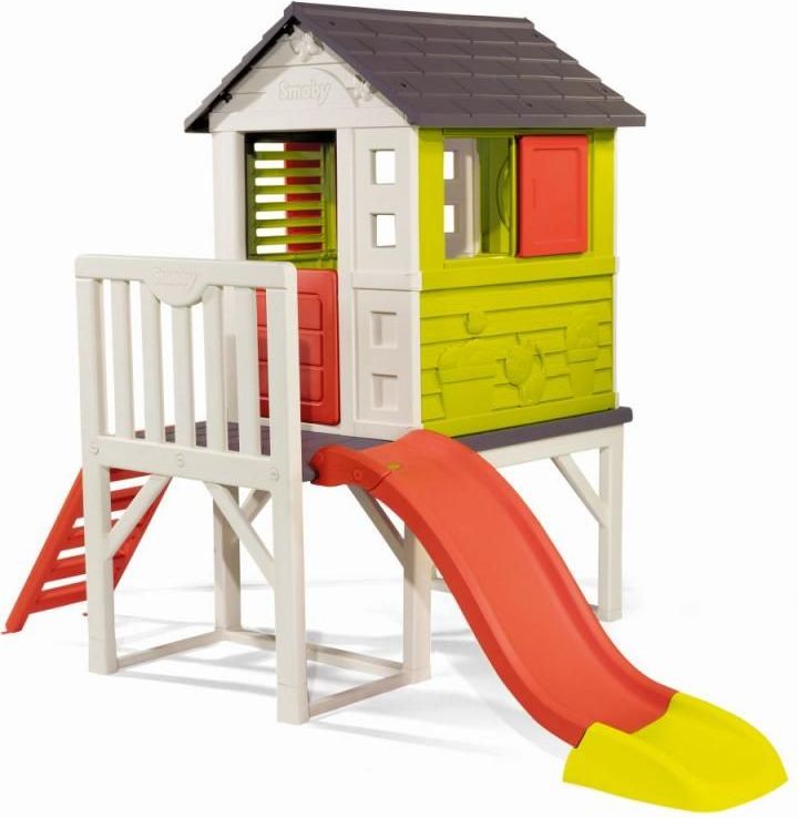 Smoby Domeček na pilířích se skluzavkou - obrázek 1