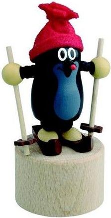 Detoa Mačkací figurka Krtek na lyžích - obrázek 1