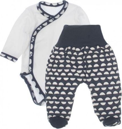 MBaby 2 - dílná soupravička body dl. rukáv + polodupačky Méďa Koka - granátová, Velikost koj. oblečení 68 (4-6m) - obrázek 1
