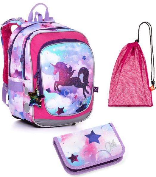 Školní batoh 3 dílný set ENDY 20002 G Medium Topgal - obrázek 1