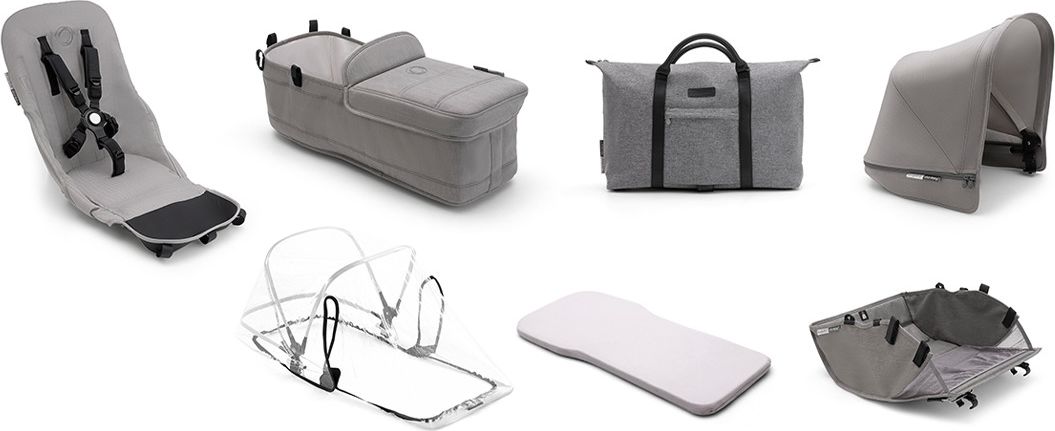 BUGABOO Donkey2 style set complete Mineral Light Grey - obrázek 1