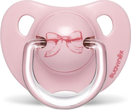 ŠIDÍTKO Anatomické +6 m silikon 2 ks Suavinex Toys Růžová MAŠLIČKA + KÁRO - obrázek 2