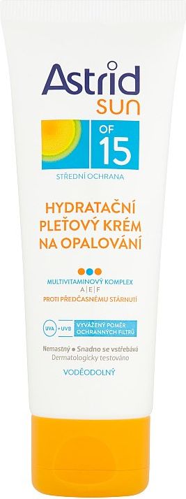 Astrid Sun hydratační pleťový krém na opalování OF 15 75 ml - obrázek 2