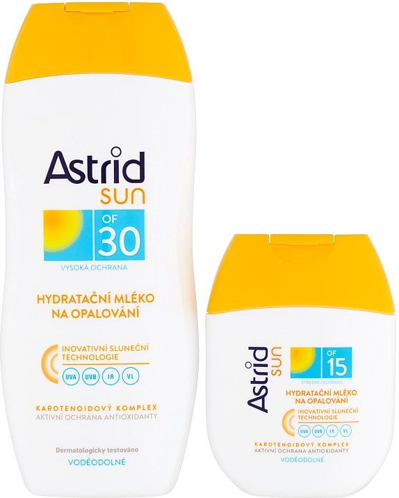 Astrid Sun Hydratační mléko na opalování OF 30 + Hydratační mléko na opalování OF 15  200 ml + 100 ml - obrázek 1