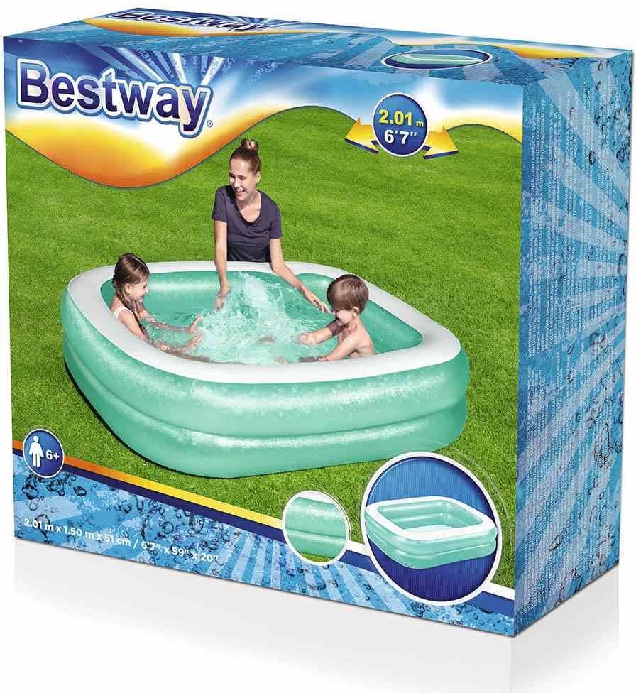 BESTWAY | Bestway | Dětský nafukovací bazén Bestway 201x150x51 cm zelený | Zelená | - obrázek 6
