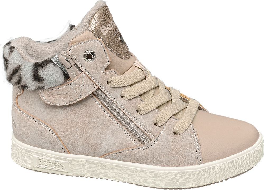 Deichmann - Bench Béžové kotníkové tenisky Bench se zipem 31 béžová - obrázek 1