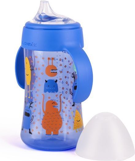 JÍDELNÍ | LÁHEV DRUHÁ S OUŠKY 270 ml Suavinex Boo MODRÁ - obrázek 2