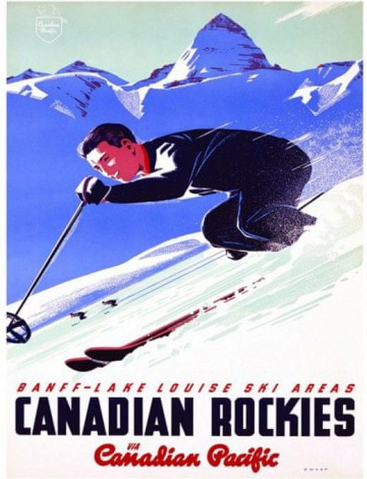 EuroGraphics Puzzle 1000 dílků Canadian Pacific Rail - Lac Louise Domaines skiable - obrázek 1