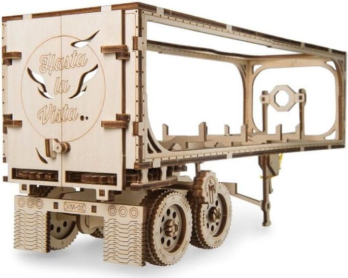 UGEARS 3D dřevěné mechanické puzzle Přívěs Heavy Boy - obrázek 1