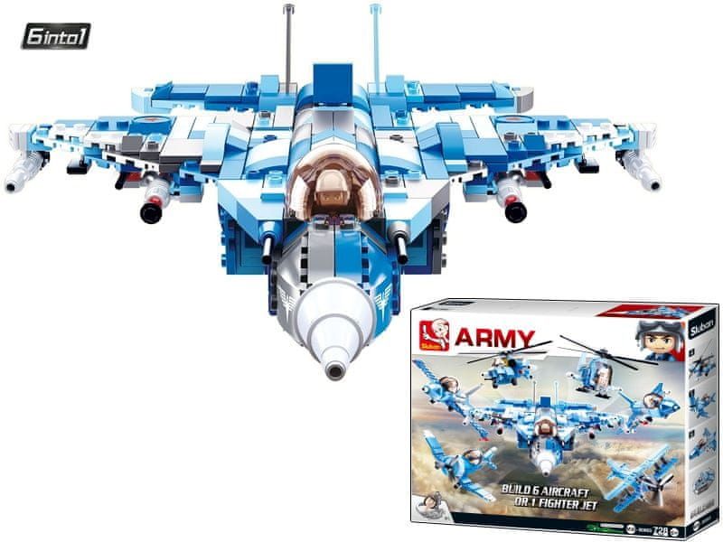 Sluban Sluban Army 6into1 M38-B0665 Stíhačka - obrázek 1