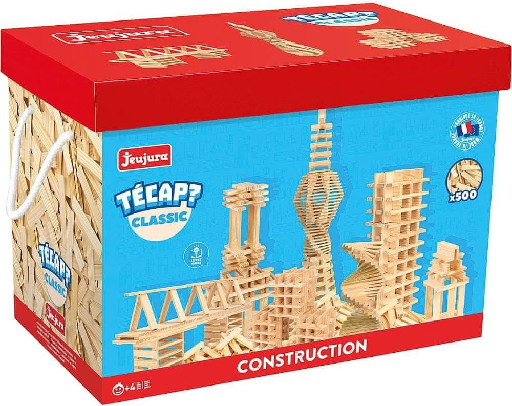 Jeujura Dřevěná stavebnice TECAP classic 500 dílků - obrázek 1