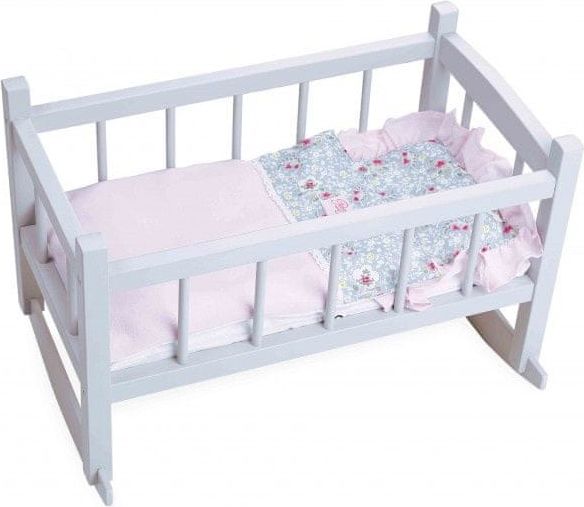 Petitcollin Kolébka šedá pro panenku 40 cm - obrázek 1