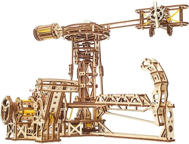 UGEARS 3D dřevěné mechanické puzzle Létající stroje - obrázek 1