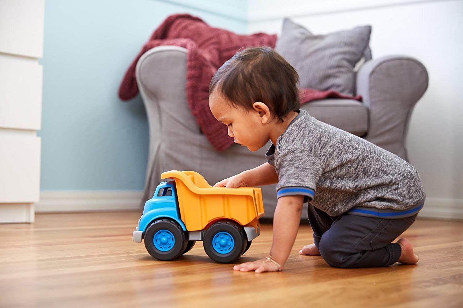 Green Toys Nákladní auto růžové - obrázek 3