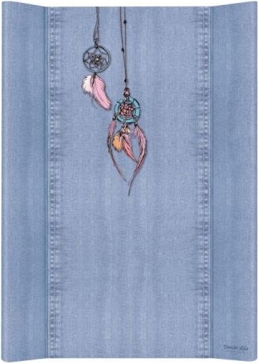 Přebalovací podložka Ceba, tvrdá - na postýlku 120x60 cm, Denim Catcher - jeans - obrázek 1