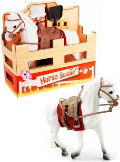 CreativeToys Koník ve stáji s příslušenstvím 17cm - obrázek 1