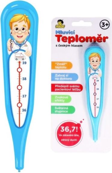 CreativeToys Teploměr s hlasem 16cm - obrázek 1