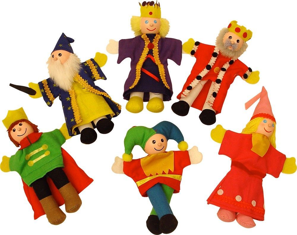 Prstoví maňásci - Královská rodina set, 6ks (Bigjigs) - obrázek 1
