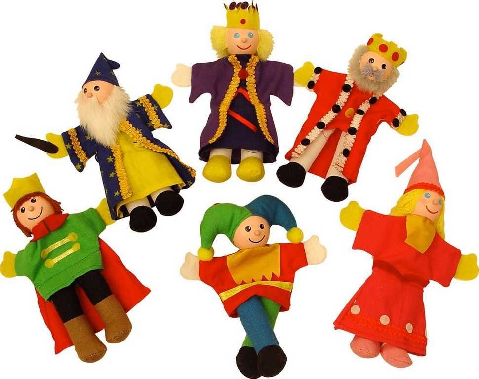 Prstoví maňásci - Královská rodina set, 6ks (Bigjigs) - obrázek 3
