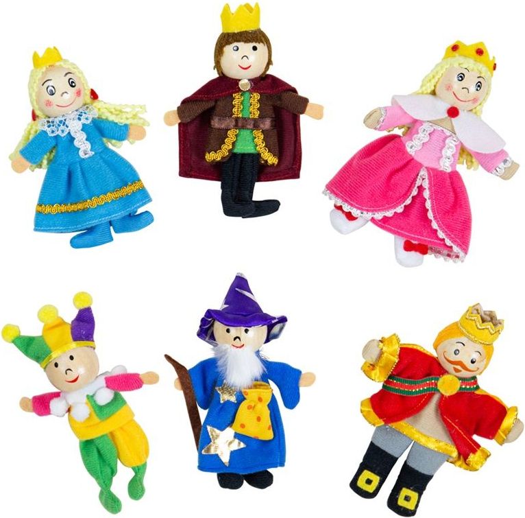 Prstoví maňásci - Královská rodina set, 6ks (Bigjigs) - obrázek 4