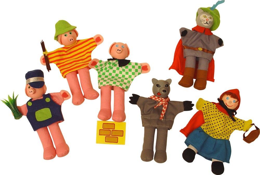 Bigjigs Toys Prstoví maňásci pohádkové postavičky - obrázek 1