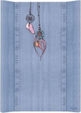Přebalovací podložka Ceba, tvrdá - na postýlku 120x60 cm, Denim Catcher - jeans - obrázek 1