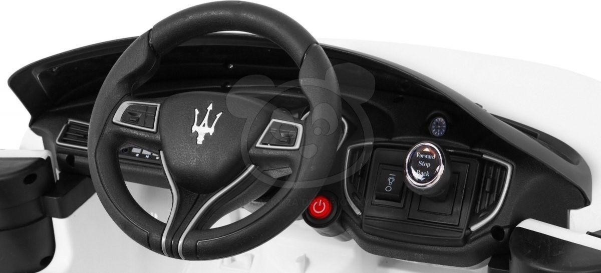 Elektrické autíčko Maserati Ghibli - bílé - obrázek 13