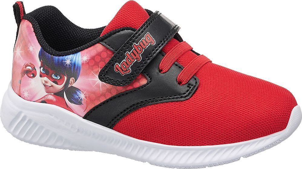 Deichmann - Miraculous Červené tenisky na suchý zip Kouzelná beruška a Černý kocour 25 červená - obrázek 1