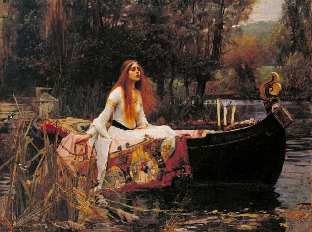 Grafika Puzzle 2000 dílků Waterhouse John William : The Lady of Shalott, 1888 - obrázek 1