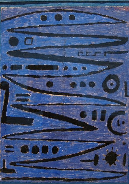 Grafika Puzzle 1000 dílků Paul Klee : Heroic strokes of the bow, 1938 - obrázek 1