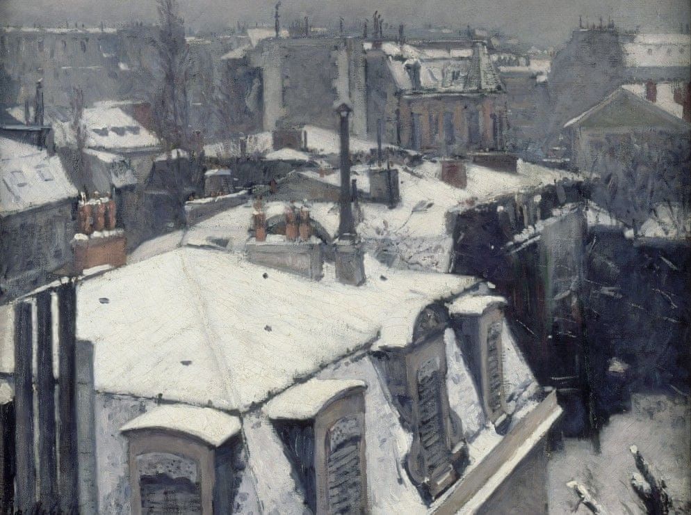 Grafika Puzzle 2000 dílků Gustave Caillebotte : View of Rooftops (Snow), 1878 - obrázek 1