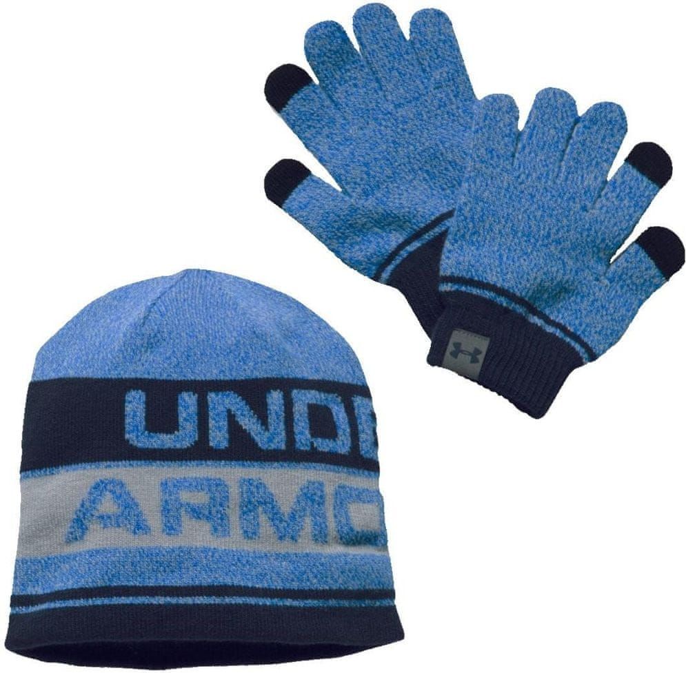 Under Armour Dětská čepice a rukavice Under Armour Modrá / Černá, UNIVERZÁLNÍ - obrázek 1