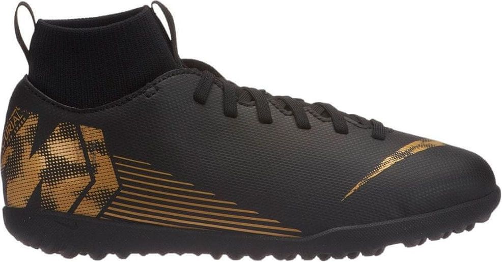 Nike Dětské kopačky nike Nike Jr. Superfly 6 club TF Černá / Zlatá, 37,5 - obrázek 1